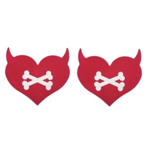 1242 - Devil Horns Heart Pasties