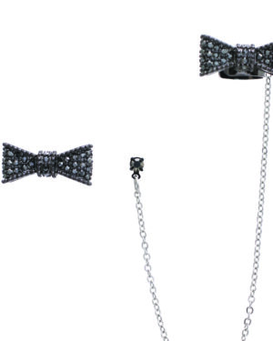 23434 - Hematite Ribbon cuff Earrings