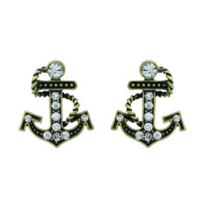 23497 - Anchor with rope earring