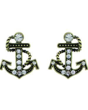 23497 - Anchor with rope earring