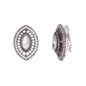 24114 - ag marquise stone clip ear cr