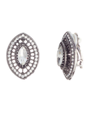 24114 - ag marquise stone clip ear cr