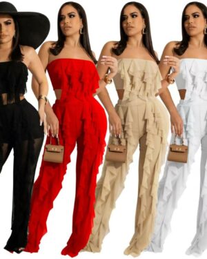 7168 - frill pants, and tops set