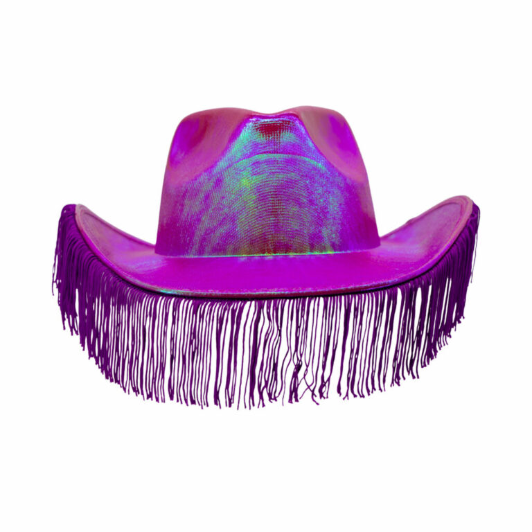 JC545 - Metallic Cowboy Hat with Fringes - Image 15