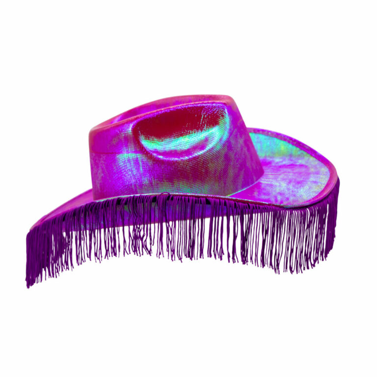 JC545 - Metallic Cowboy Hat with Fringes - Image 14