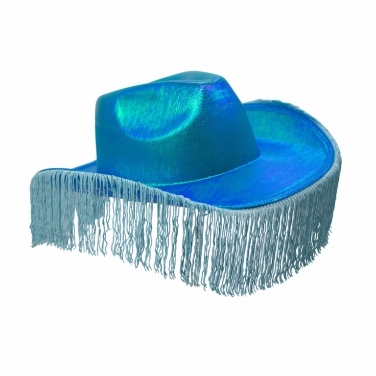 JC545 - Metallic Cowboy Hat with Fringes - Image 12