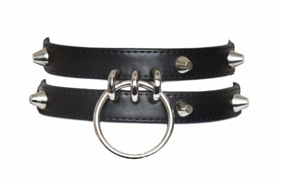 BZ113 - 2 rows choker w/spikes - Image 2