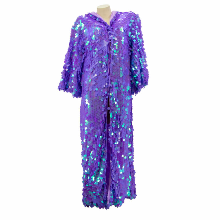 2597 - Sequins Duster Mermaid w/hood - Image 8
