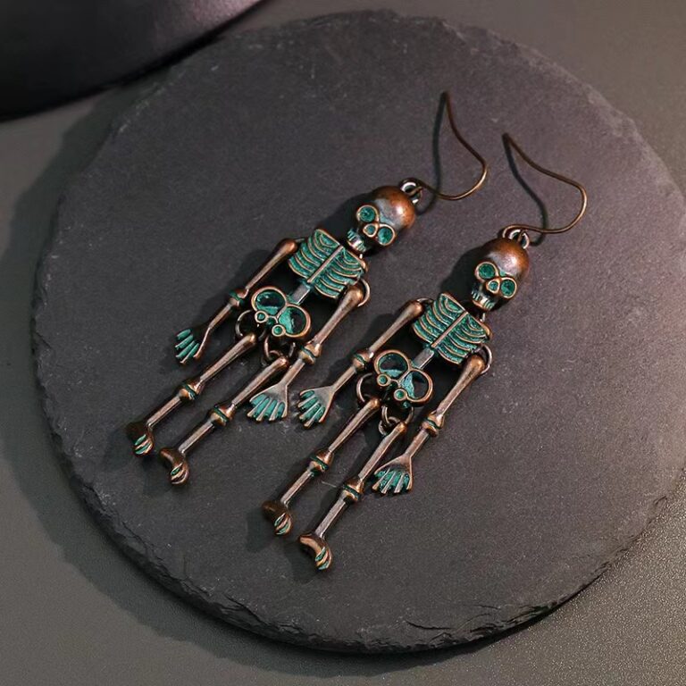 55493 - Skeleton Body Earrings-Bronze.... - Image 3