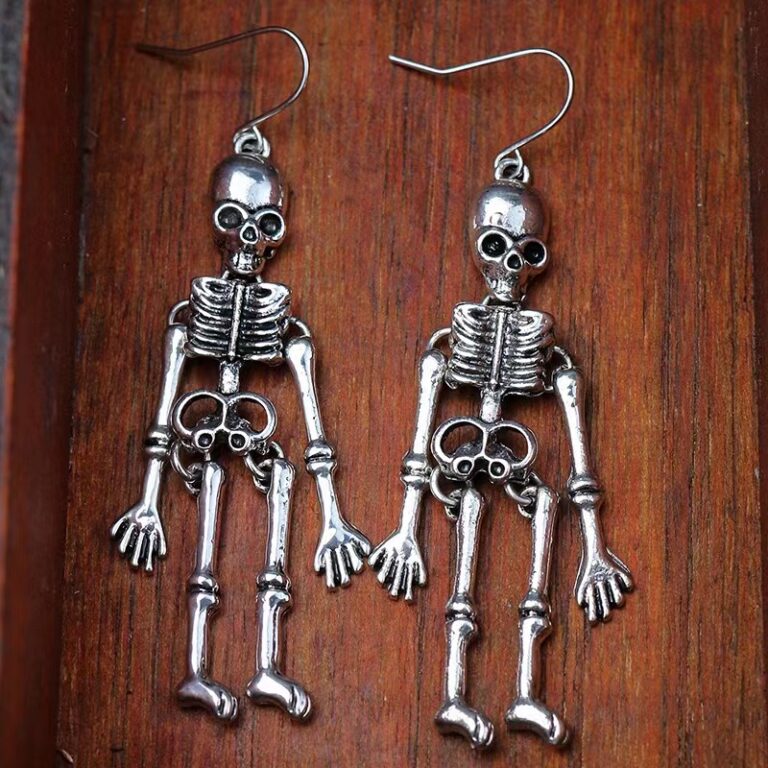 55493 - Skeleton Body Earrings-Bronze.... - Image 2
