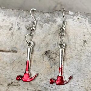 55504 - Bloody Hammer Earrings....
