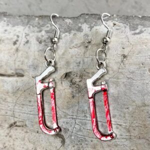 55506 - Bloody Hacksaw Earrings....