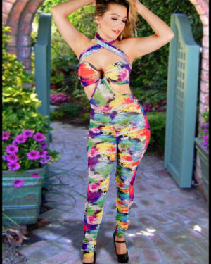 7229 - Tie-Dye Jumpsuit, Rainbow