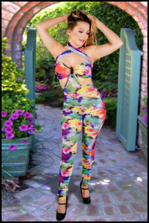 7229 - Tie-Dye Jumpsuit, Rainbow