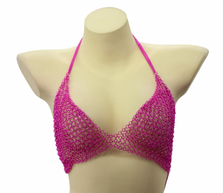 8254 - Chainmail Top only-Bubblegum - Image 2