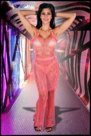 8430 - Crochet Rhinestone Dress