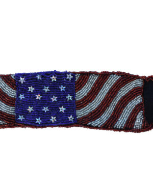 2170 - Beaded Armband / Bracelet, Star & Stripes