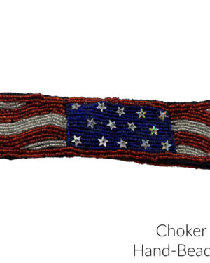 2169 - Beaded Choker-Star & Stripes