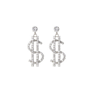 27609 - G RS Dollar Dangle Ear-Gold