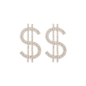 27610 - G RS Dollar Post Earring- Gold....