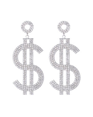 27611 - G RS Big Dollar Dangle Ear-Gold