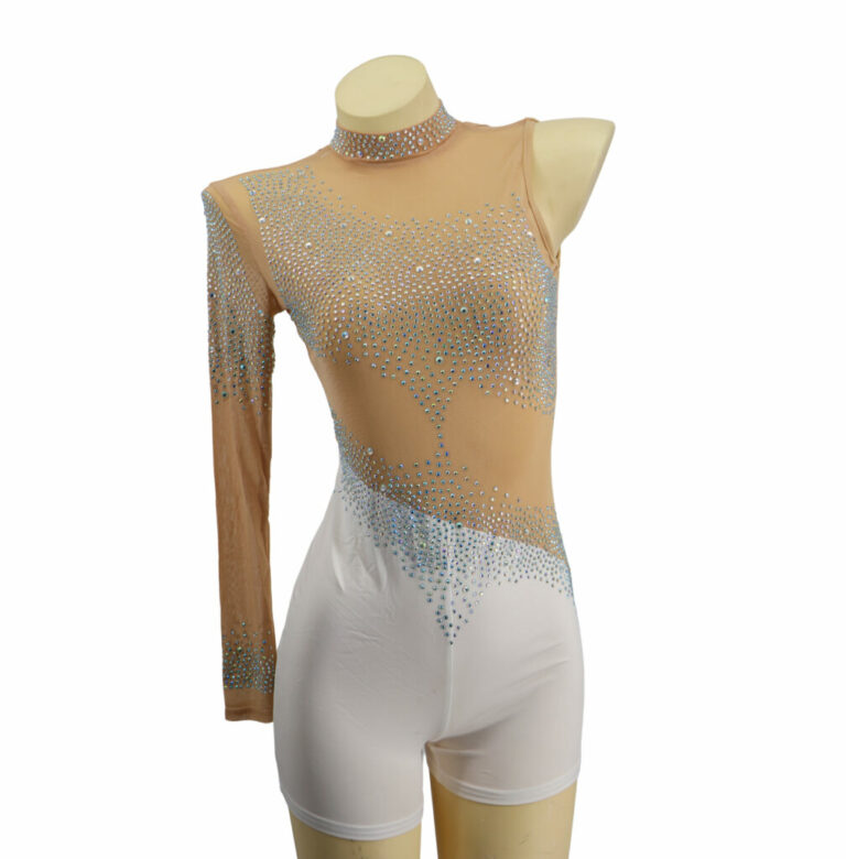 7160 - Rhinestone Embellished Short Jumpsuit - Image 6