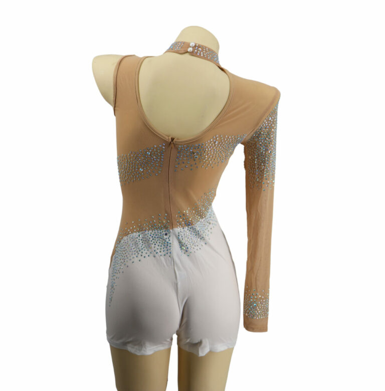 7160 - Rhinestone Embellished Short Jumpsuit - Image 4