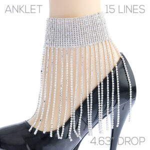 84218 - G RS 15 line Tassel Anklet