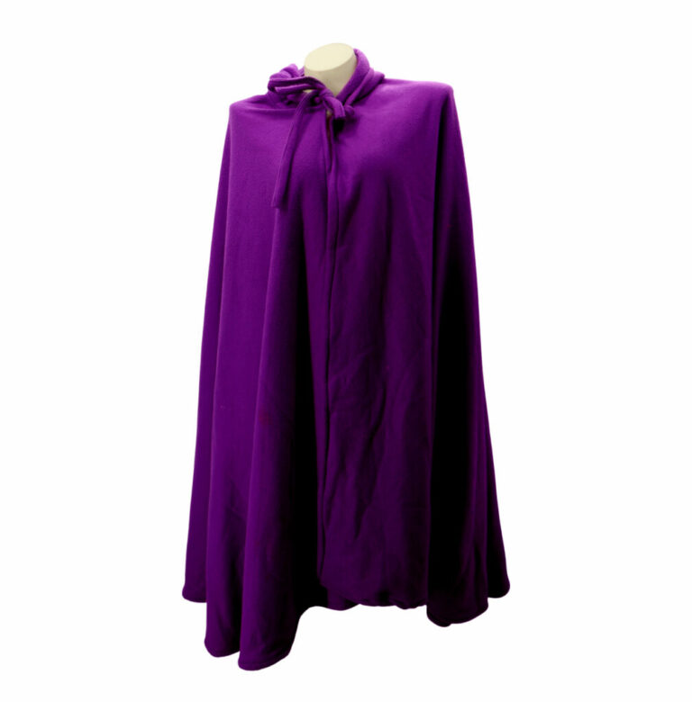8493 - Cape / Cloak with hood, fleece fabric - Image 19