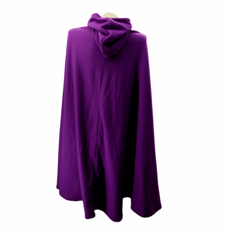 8493 - Cape / Cloak with hood, fleece fabric - Image 18