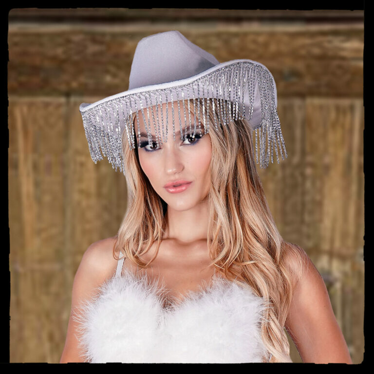 JC544 - Cowboy Hat with Fringes - Image 5