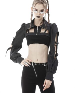 JW228 - Punk Locomotive Black Jacket-L