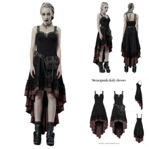 WQ501 - Steampunk Dress with Waist Bag