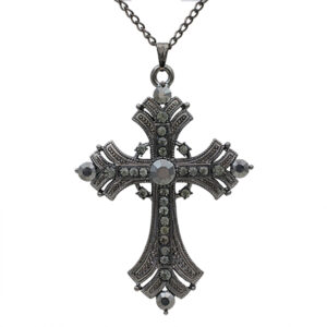 13012 - Cross Necklace with Rhinestones