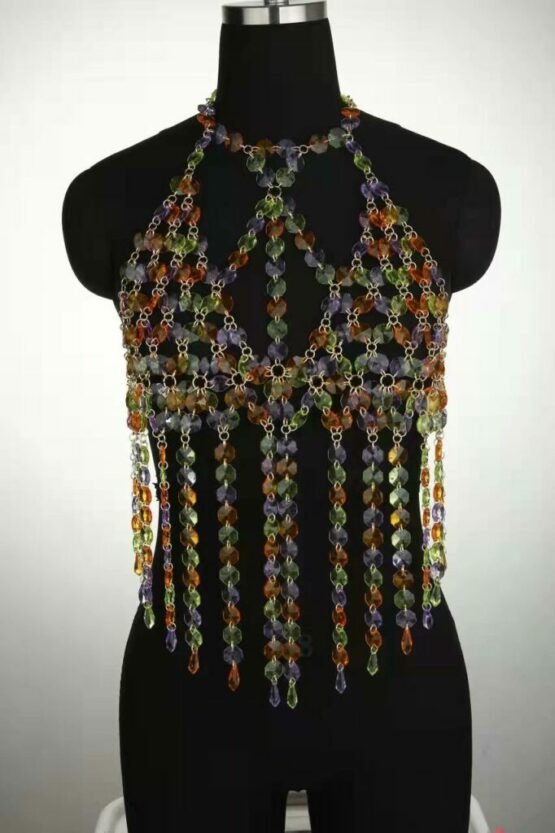14742 - Crystal Stones Halter Style Bodice - Image 5