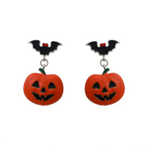 23137 - r bat with pumpkin earrings hy