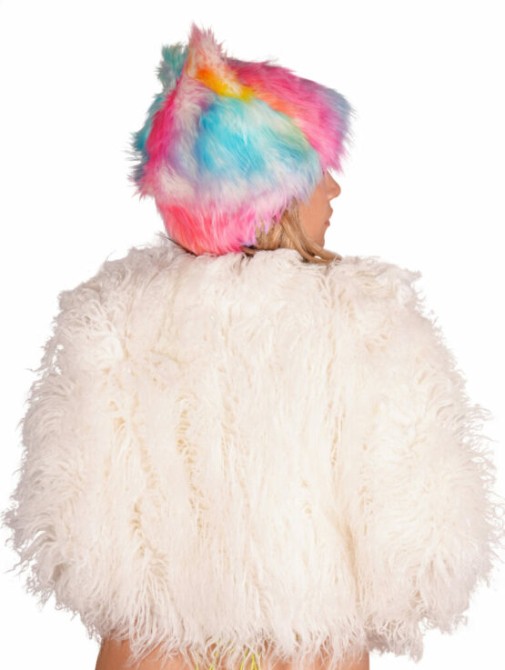 2568 - Faux Fur Crop Jacket with lining - Image 14