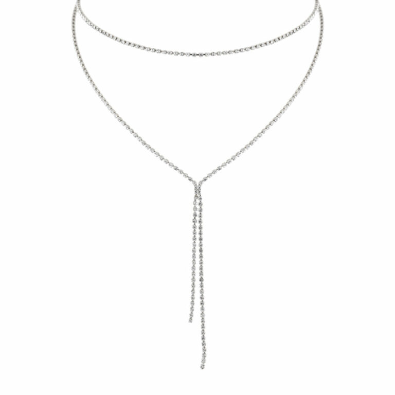 18054 - Silver Lariat Necklace