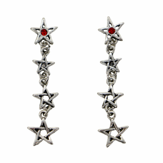 55486 - Stone Star Dangling Earrings - Image 2