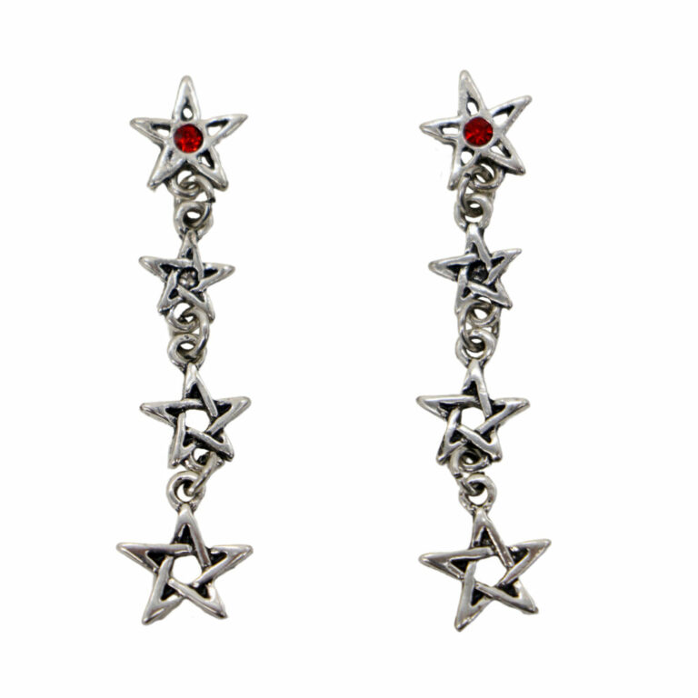 55486 - Stone Star Dangling Earrings - Image 2