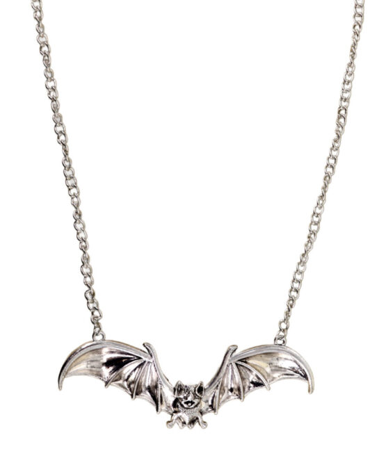 55489 - Silver Bat Necklace - Image 2