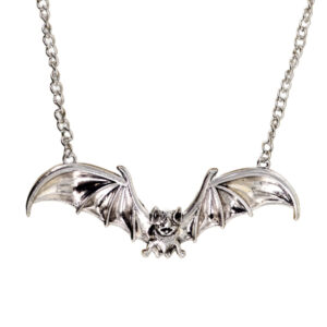 55489 - Silver Bat Necklace