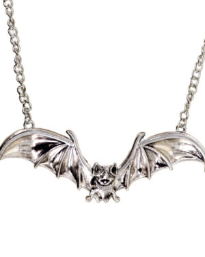 55489 - Silver Bat Necklace
