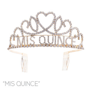 60765 - G RS 5x2.30in Mis Quince tiara