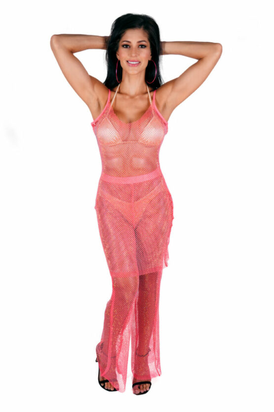 8432 - Rhinestone Mesh Pants - Image 14