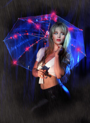 LEDJ19 - LED Umbrella with charger