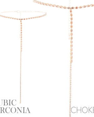 18183 - G RS CZ Oval Lariat Choker