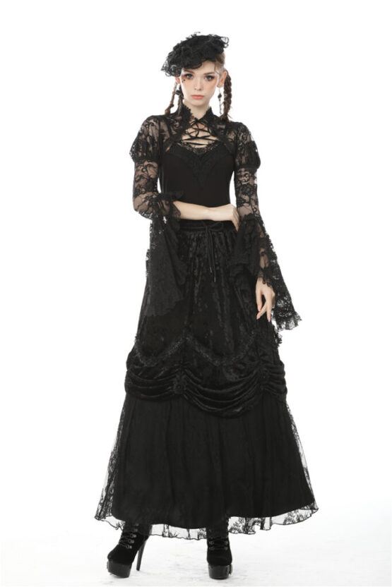 BW85 - Gothic Lace Shoulder Piece with Full Sleeves - Image 2