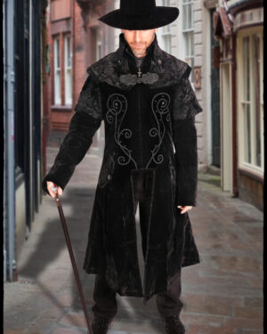 CT13401 - Men's Black Gothic Winter Coat