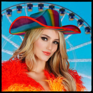 JC551 - Rainbow Cowboy Hat